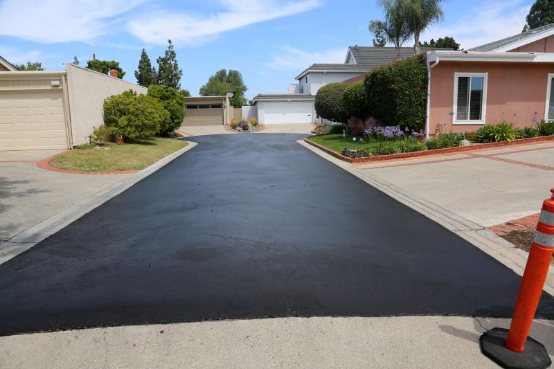 Blacktop Surface in Residential Area